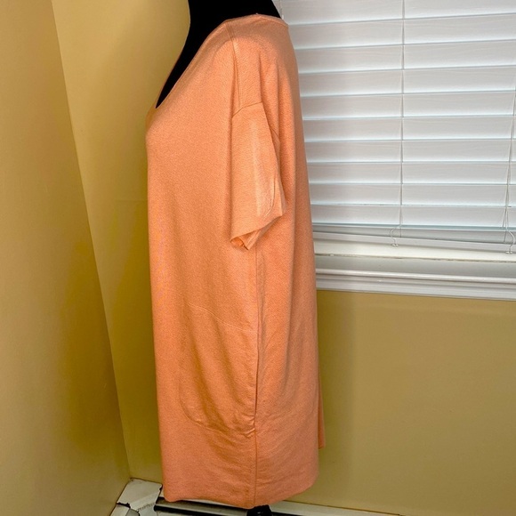 ZARA Pink/Peach Midi Shirt Dress - Picture 5 of 15